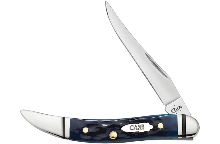 Case Standard Jig Ocean Blue Bone Folding Knife